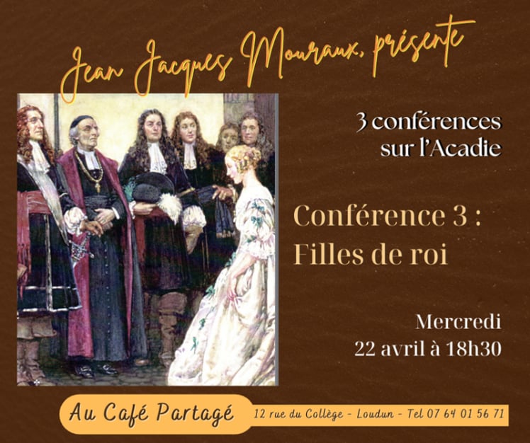 Jean-Jacques Mouraux présente 3 conférences sur l'Acadie