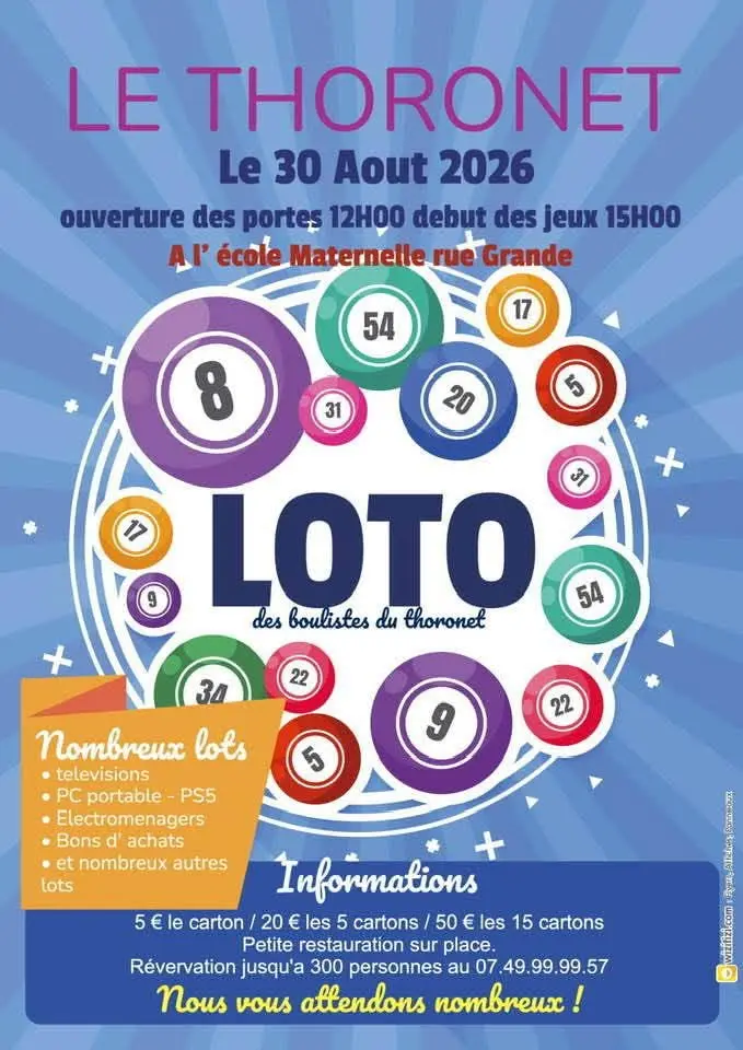 Loto des boulistes du Thoronet