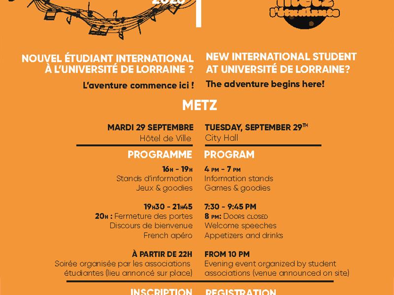 Welcome Day des étudiants internationaux