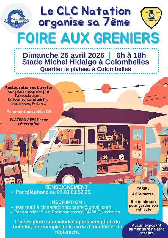 7ème foire aux greniers clc natation