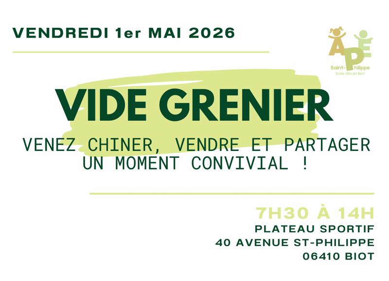 Vide grenier du 1er mai - saint-philippe