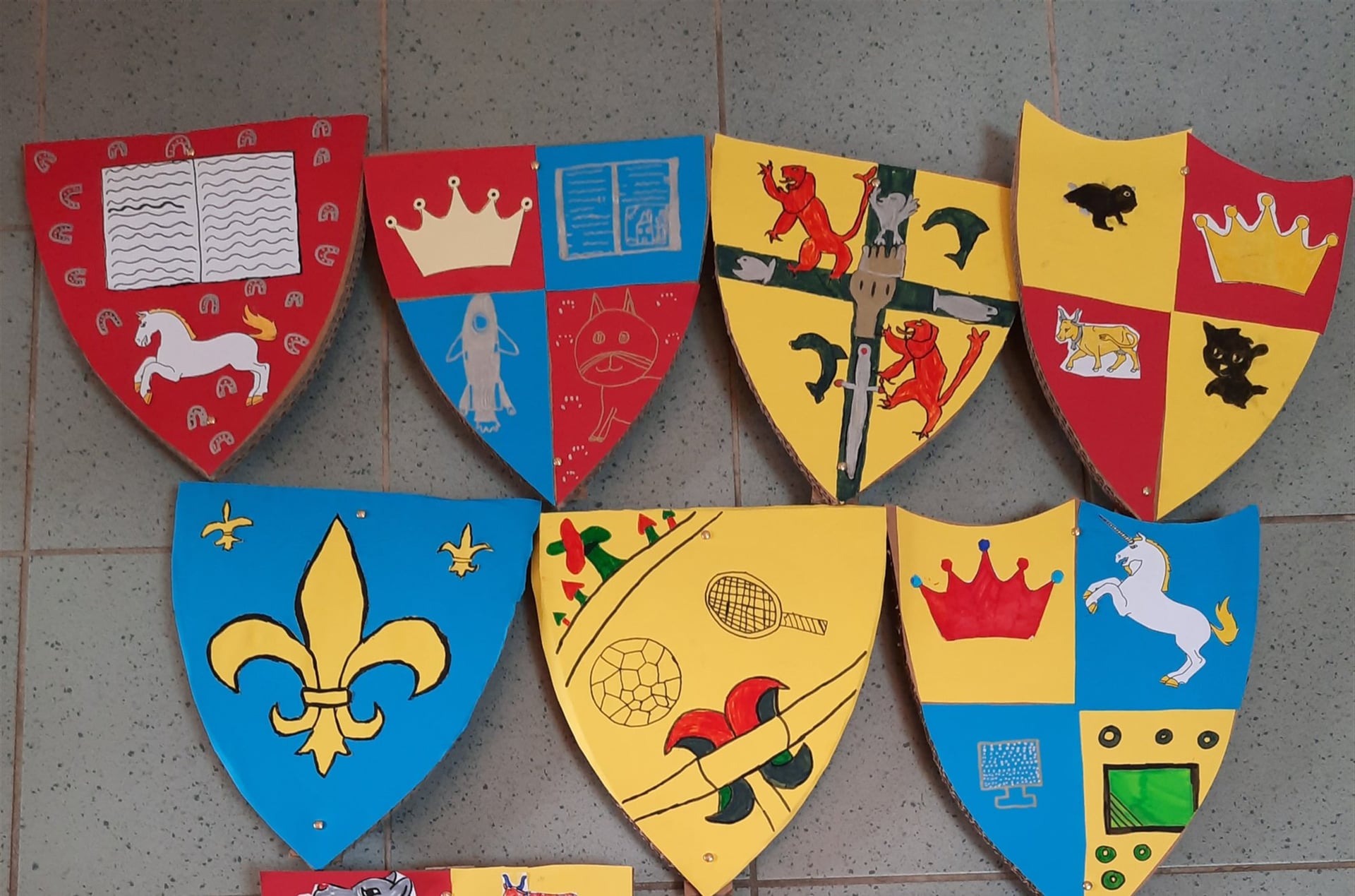 Atelier blasons, au Château de Morlanne
