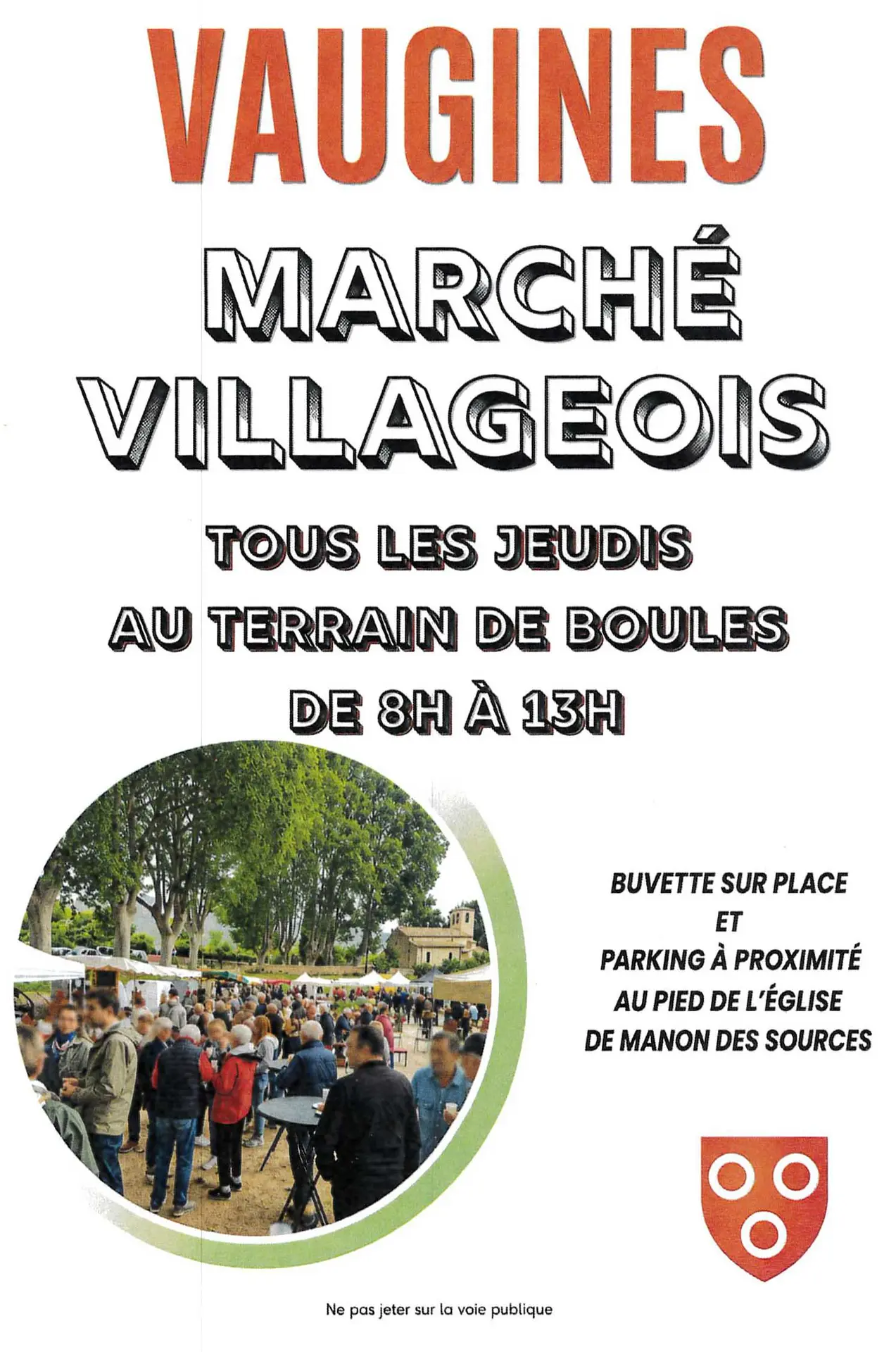 Marché villageois de Vaugines