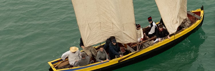 Expérience navigation à bord du grand canot de l'Hermione