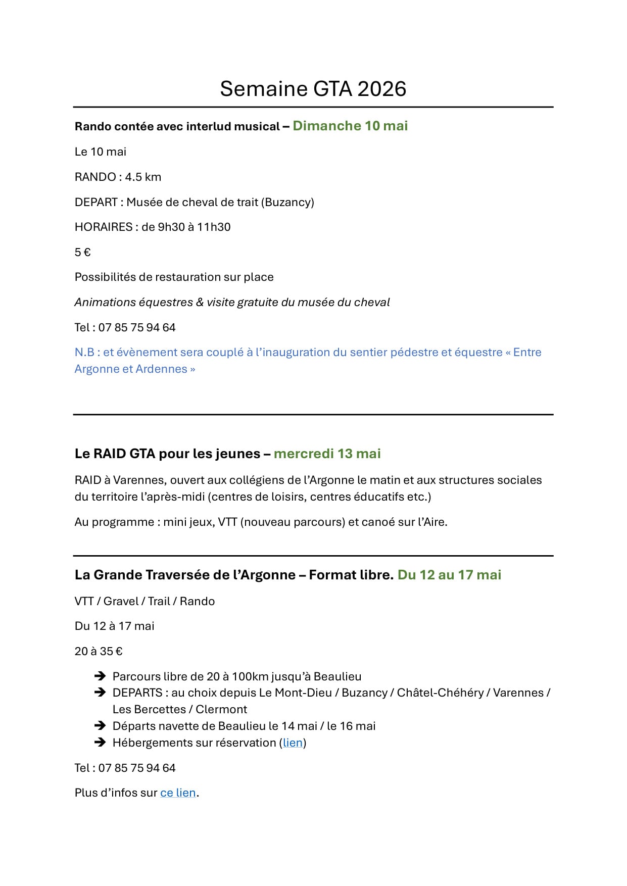 Grande Traversée de l'Argonne