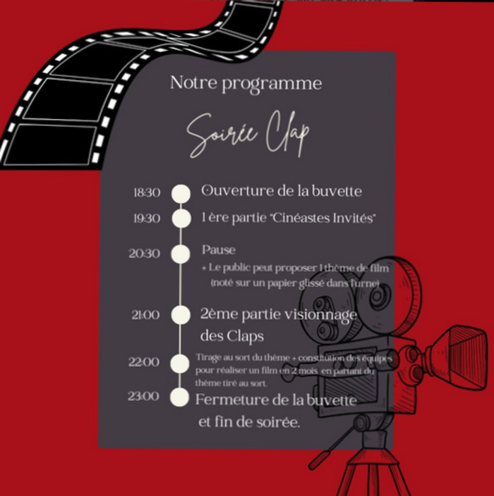 SOIRÉE CLAP (INITIATION AU CINÉMA)