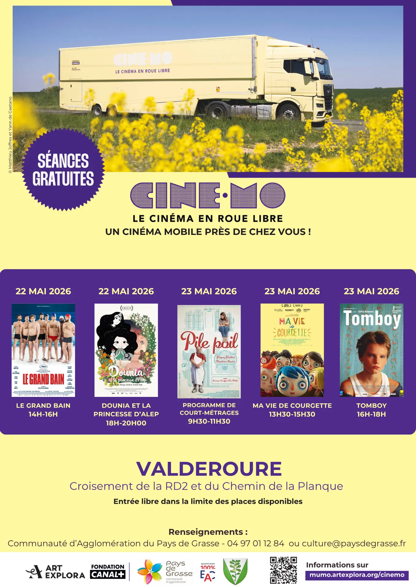 CinéMo – La tournée qui fait vibrer le Pays de Grasse - Valderoure !