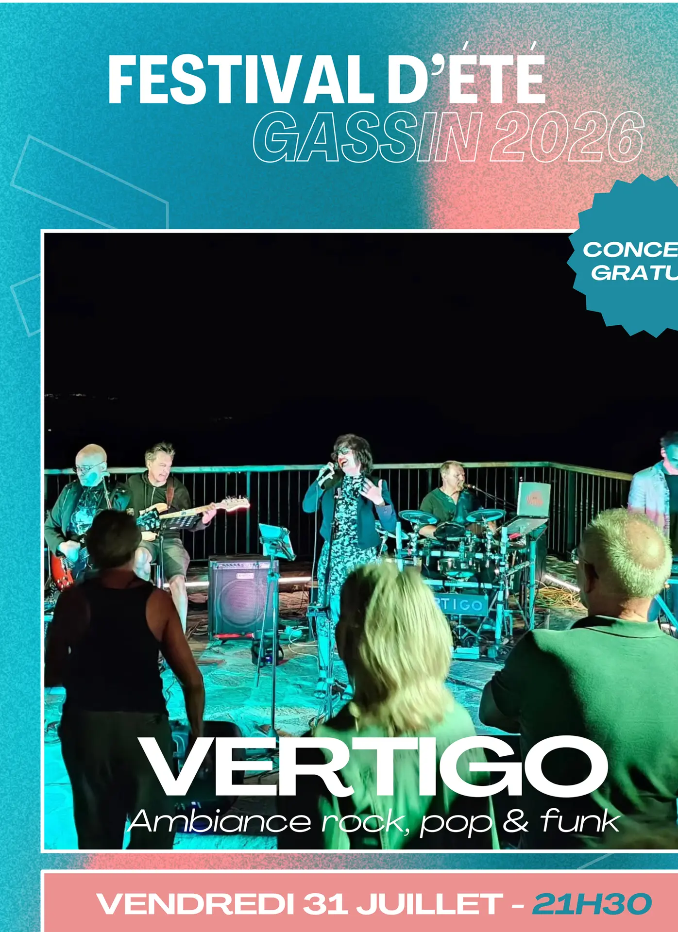 Festival d'été 2026 - Concert du groupe Vertigo