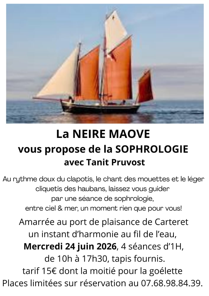 Sophrologie sur la goélette de la Neire Maove