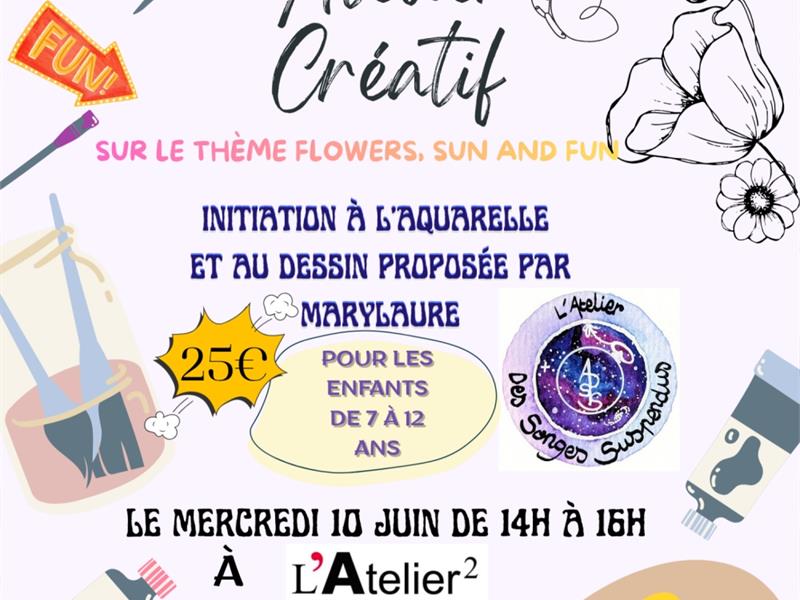 Atelier créatif 'Flowers, sun and fun'