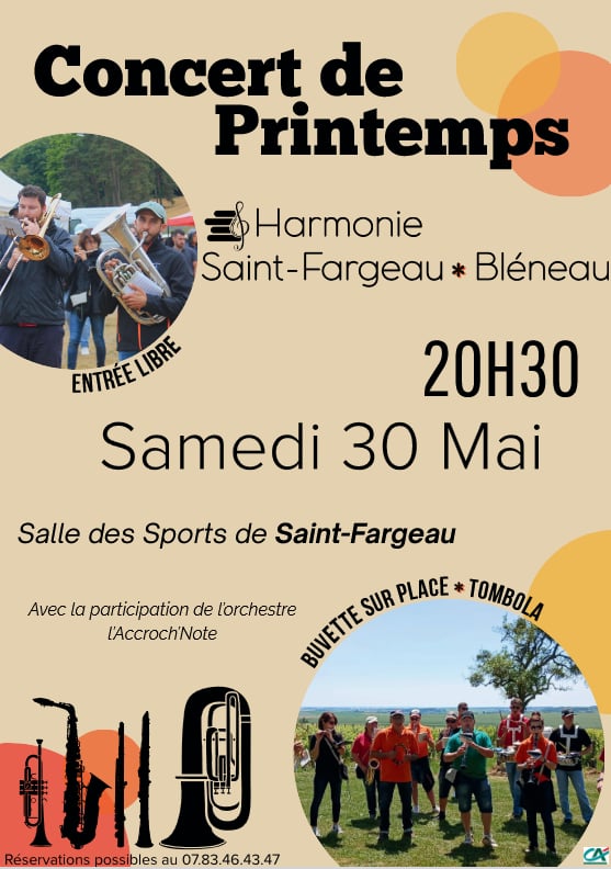Concert de printemps de l'Entente Musicale Saint-Fargeau / Bléneau