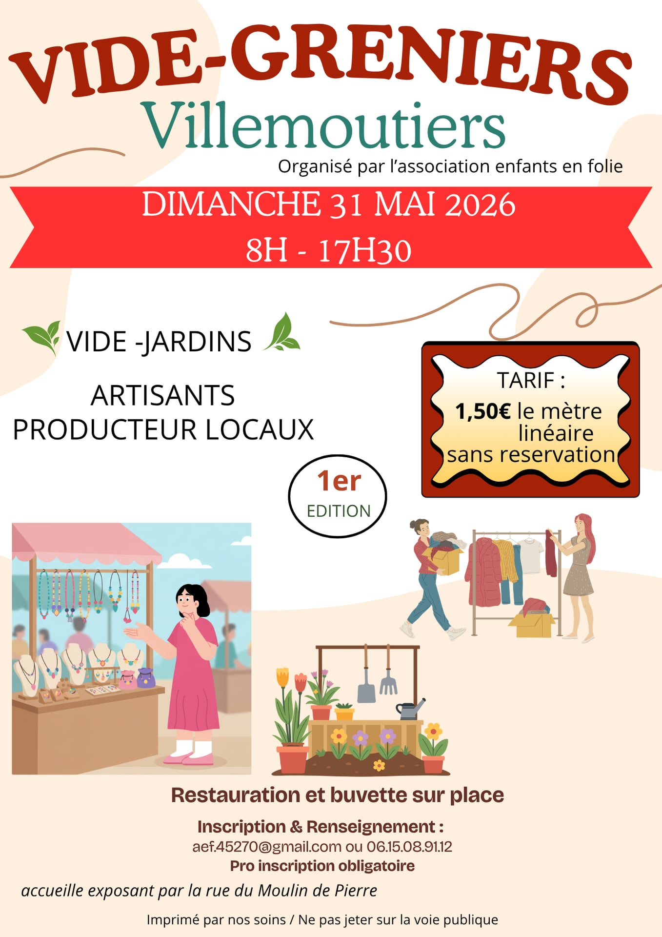 Vide grenier, artisans et producteurs locaux