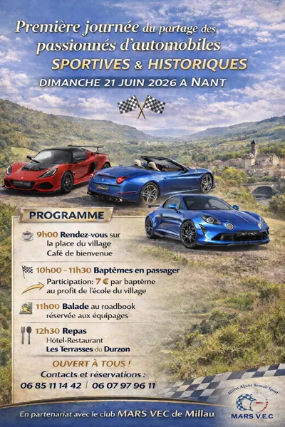 1ère journée du partage des passionnés d'automobiles sportives et historiques