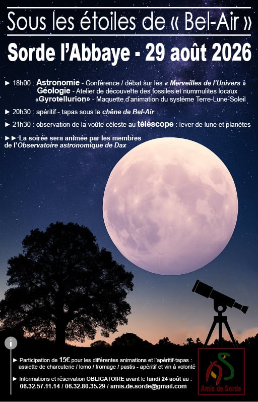 Soirée astronomie : Sous les étoiles de Bel-Air
