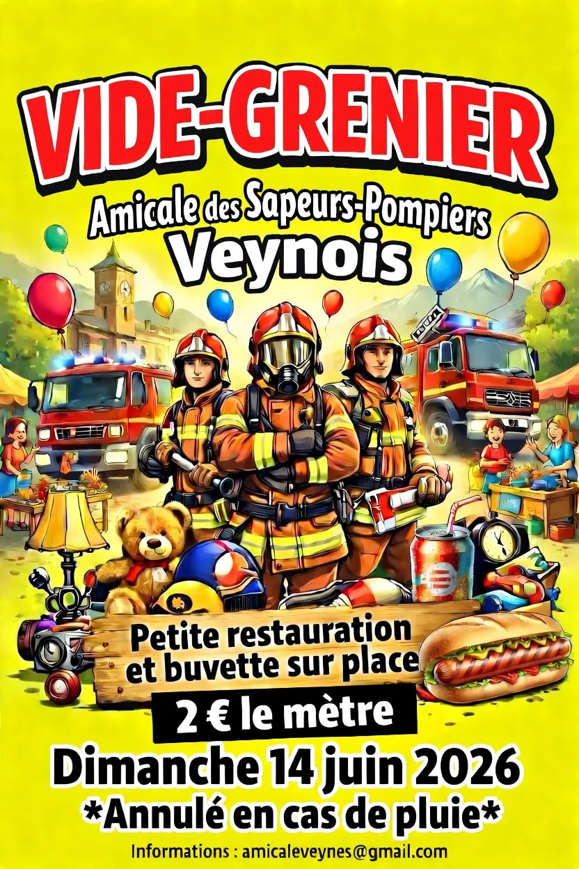 Vide-greniers de l'amicale des sapeurs-pompier veynois