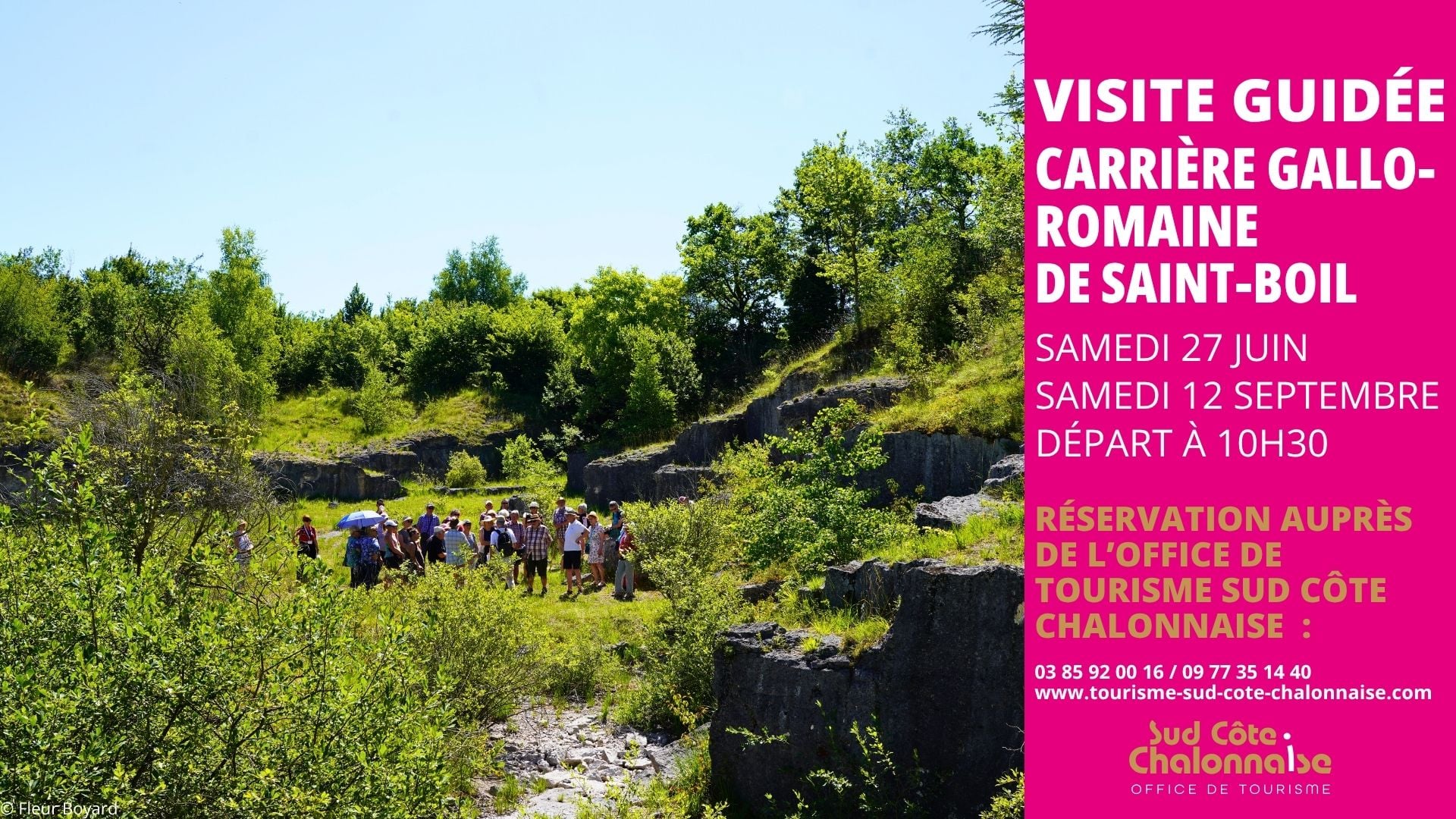 Visite guidée de la carrière de Saint-Boil