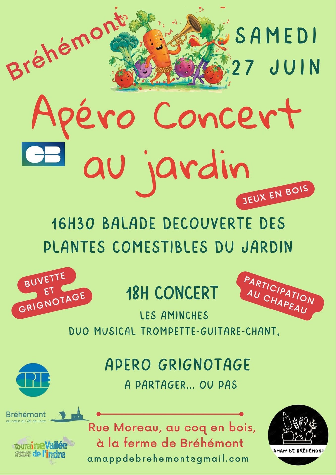 Apéro-concert au jardin