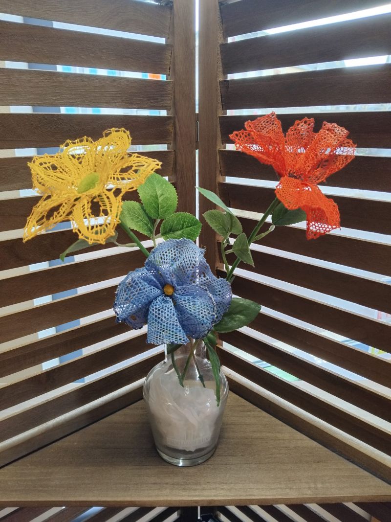 Démonstration de dentelle aux fuseaux