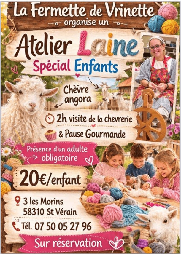 Atelier enfants "autour de la laine"