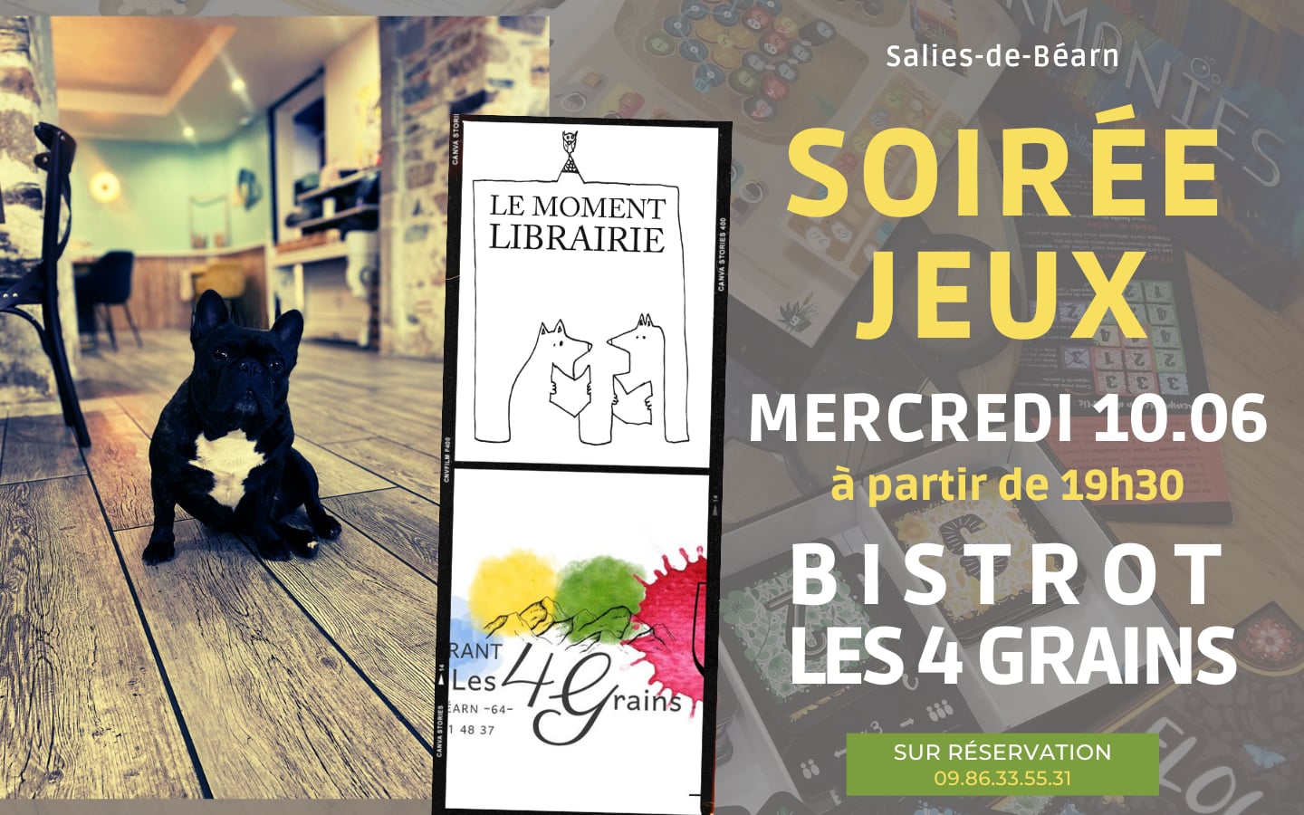 Soirée jeux au Bistrot 4 Grains