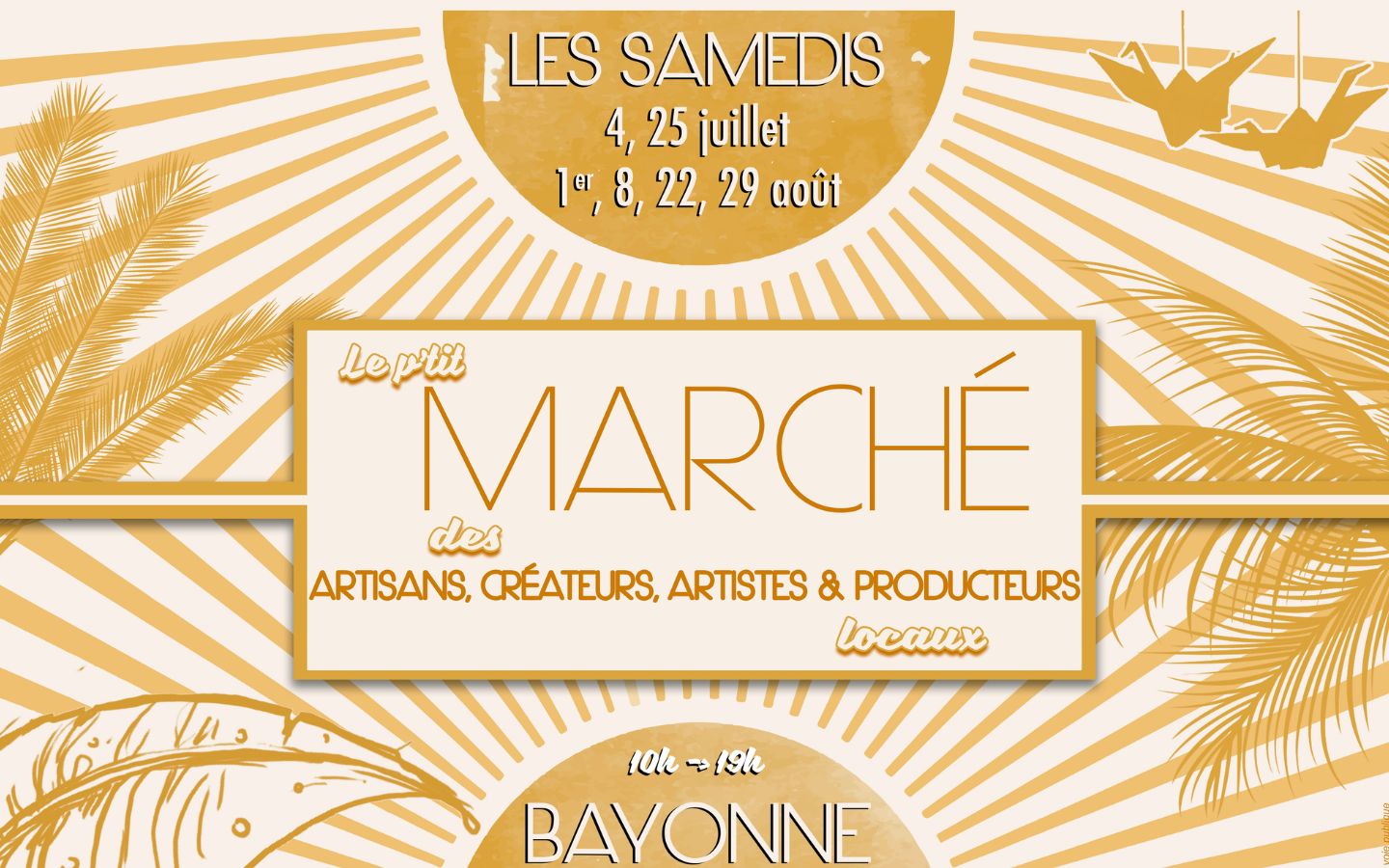 Le p'tit marché des artisans, créateurs, artistes et producteurs locaux