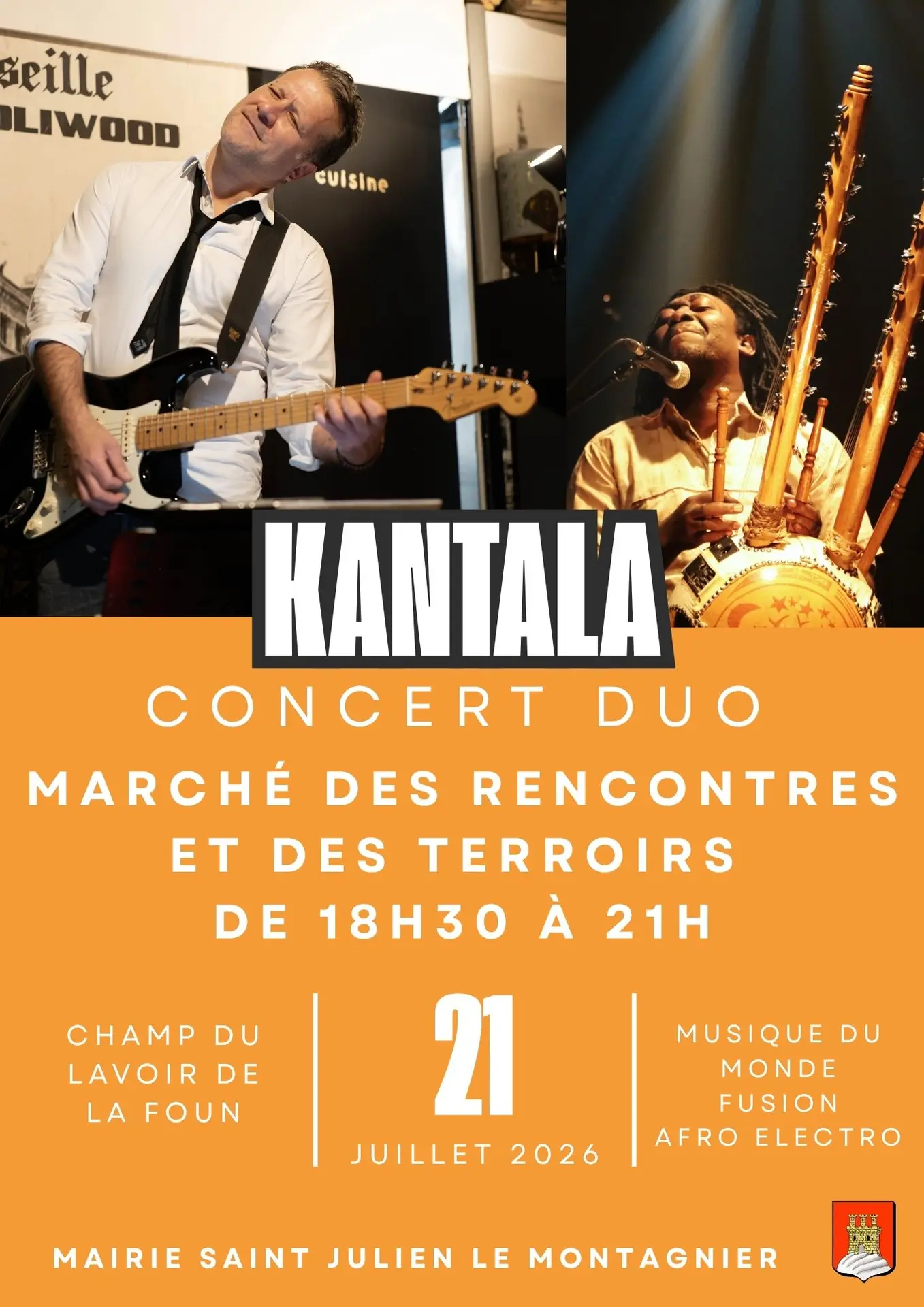 Concert : Kantala - Duo | Marché des rencontres et des terroirs