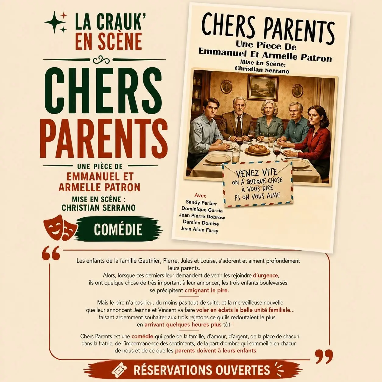 Festival théâtre dans les vignes : Chers parents