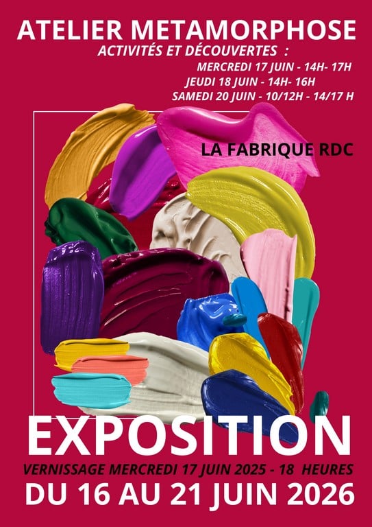 Exposition de l'atelier Métamorphose
