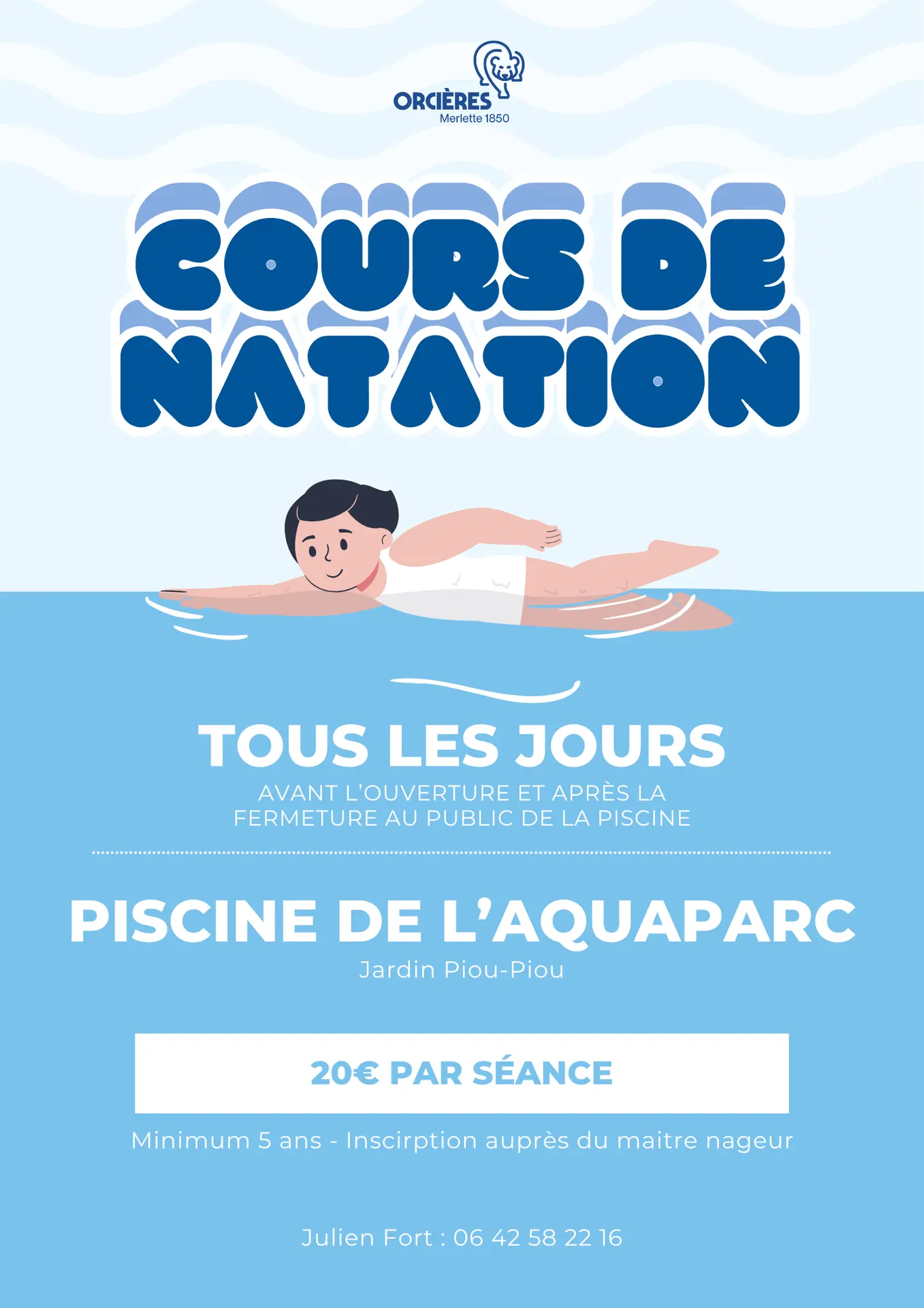 Cours de natation individuel
