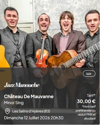 Les musicales dans les vignes : jazz manouche
