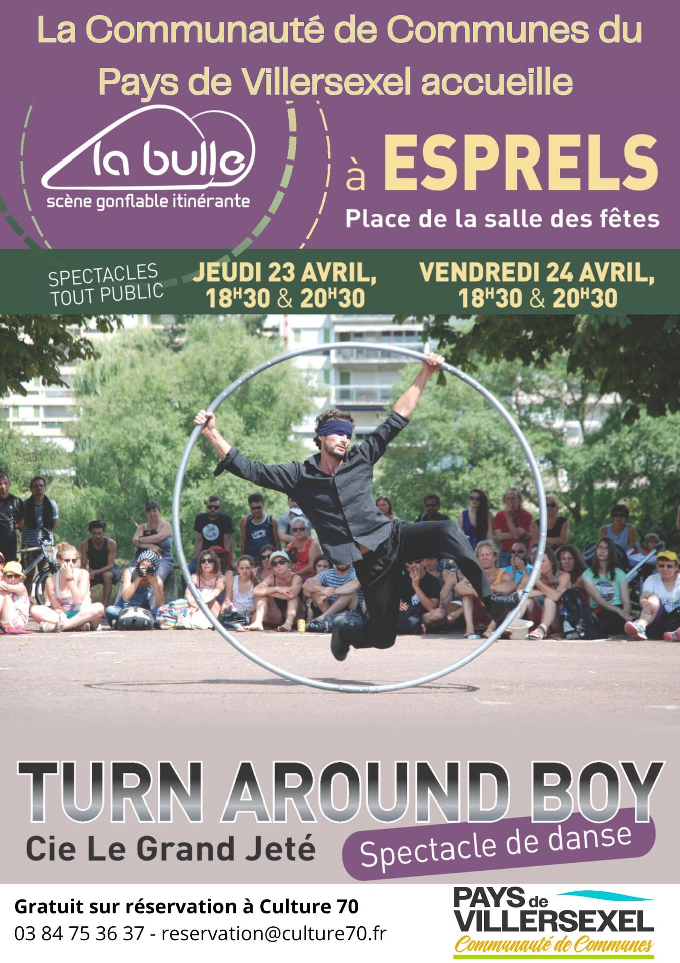 Spectacles LA BULLE - Cie Le Grand Jeté