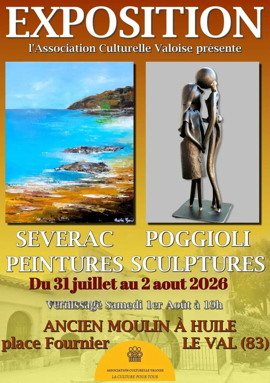 Exposition de peintures et de sculptures