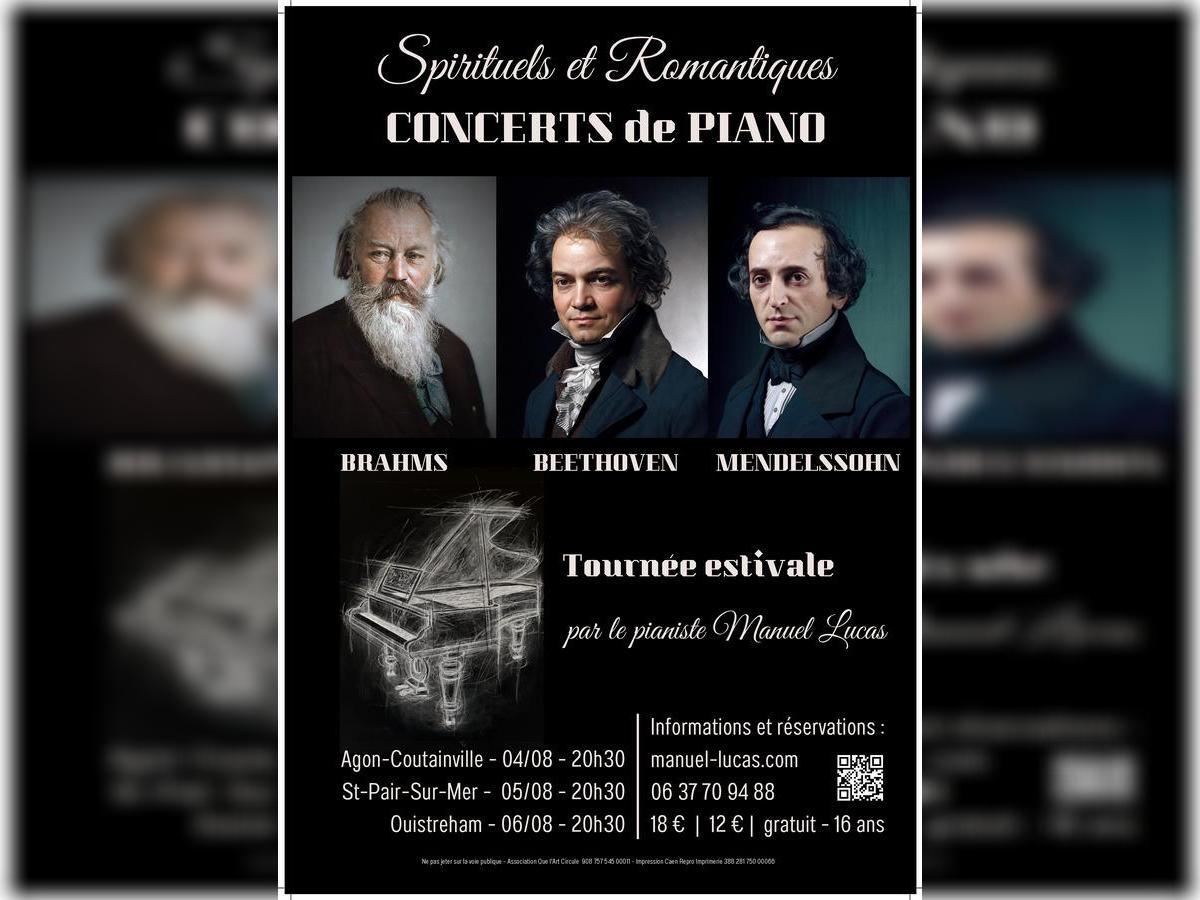 Spirituels et Romantiques au piano - Beethoven, Brahms et Mendelssohn