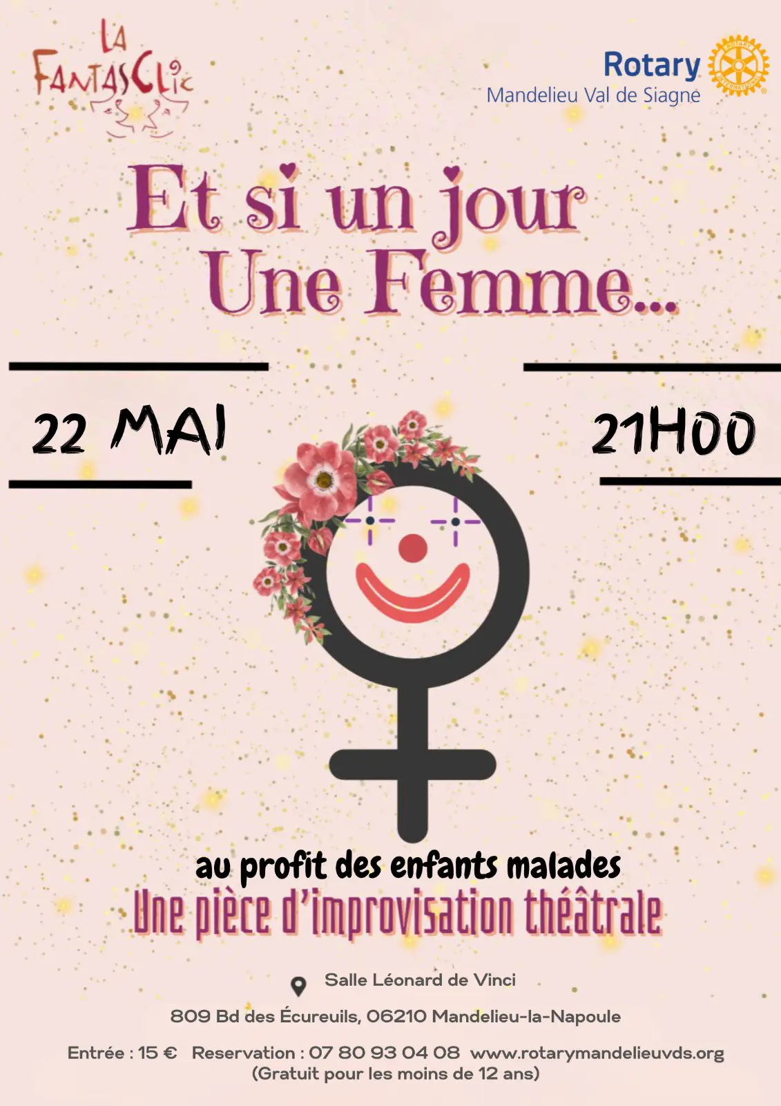 Spectacle solidaire - Rotary Mandelieu Val de Siagne