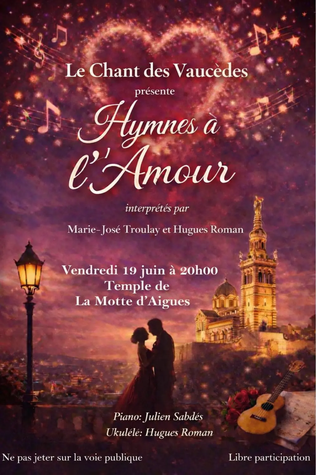 CONCERT LE CHANT DES VAUCEDES à La Motte d'Aigues