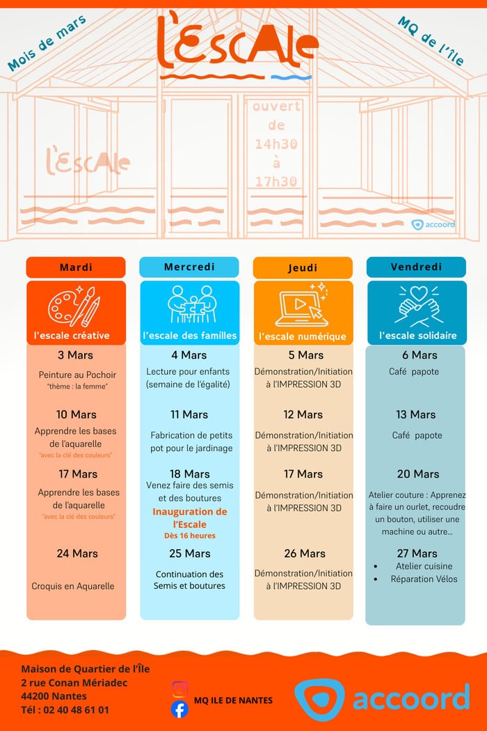 Ouverture du café associatif L'Escale