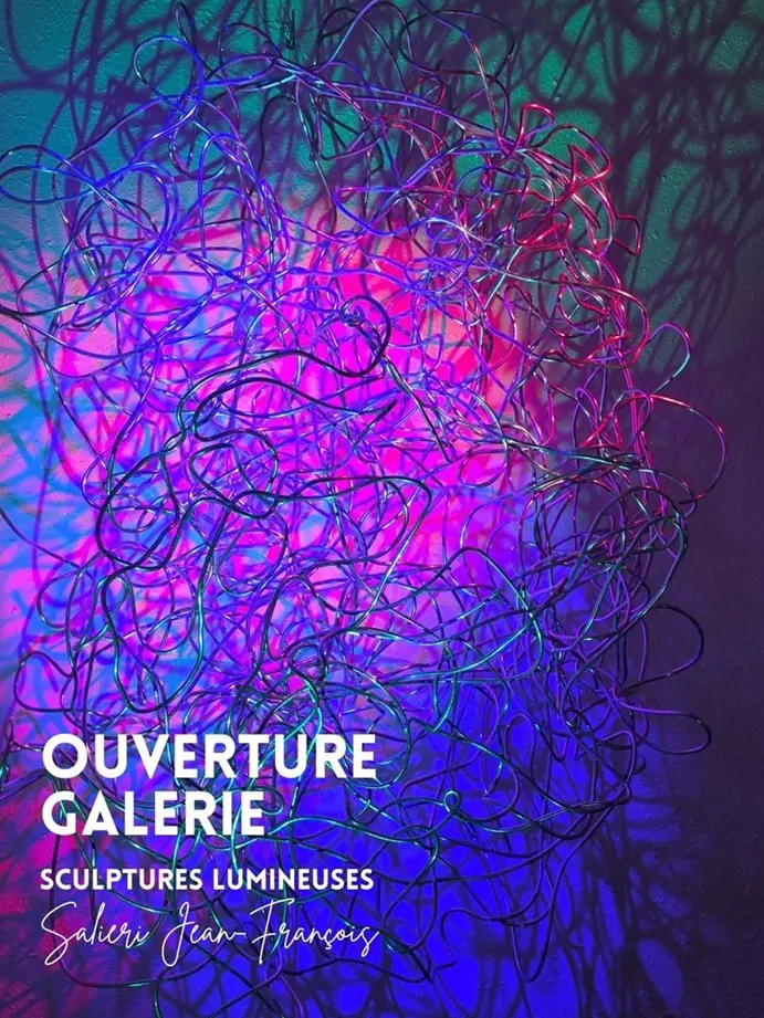Exposition de sculptures lumineuses