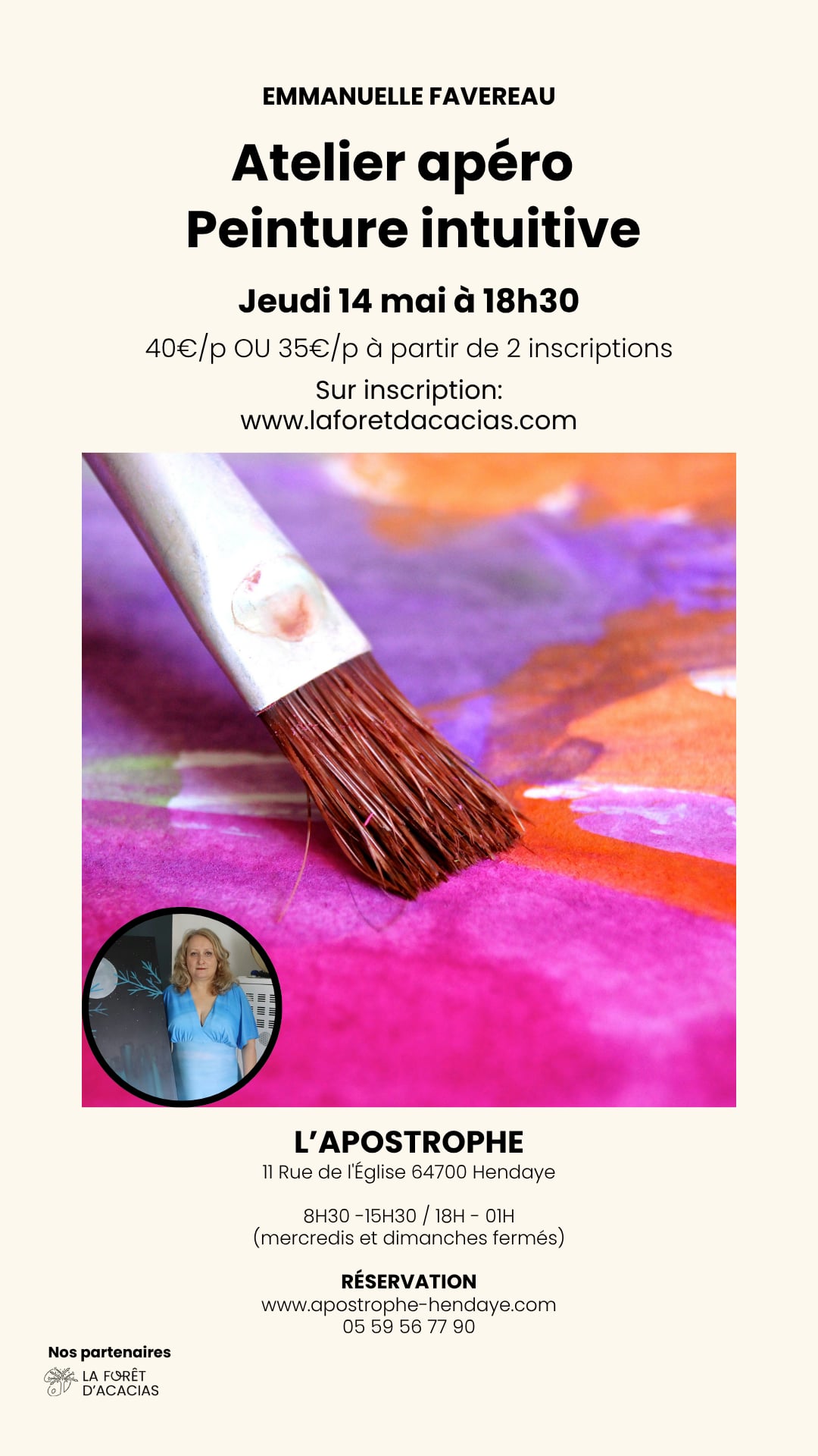 Atelier apéro - Peinture intuitive