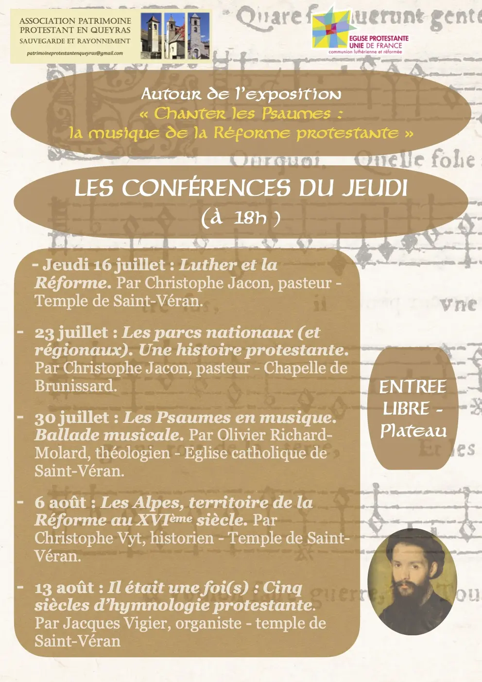 Conférence Les parcs nationaux et régionaux. Une histoire protestante.