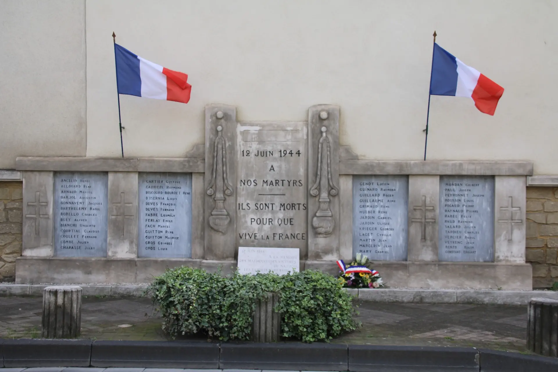 Commémoration officielle du 82ème anniversaire du massacre du 12 juin 1944