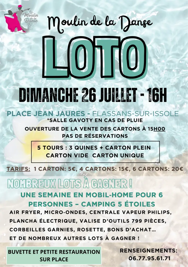 Loto du moulin de la danse à Flassans
