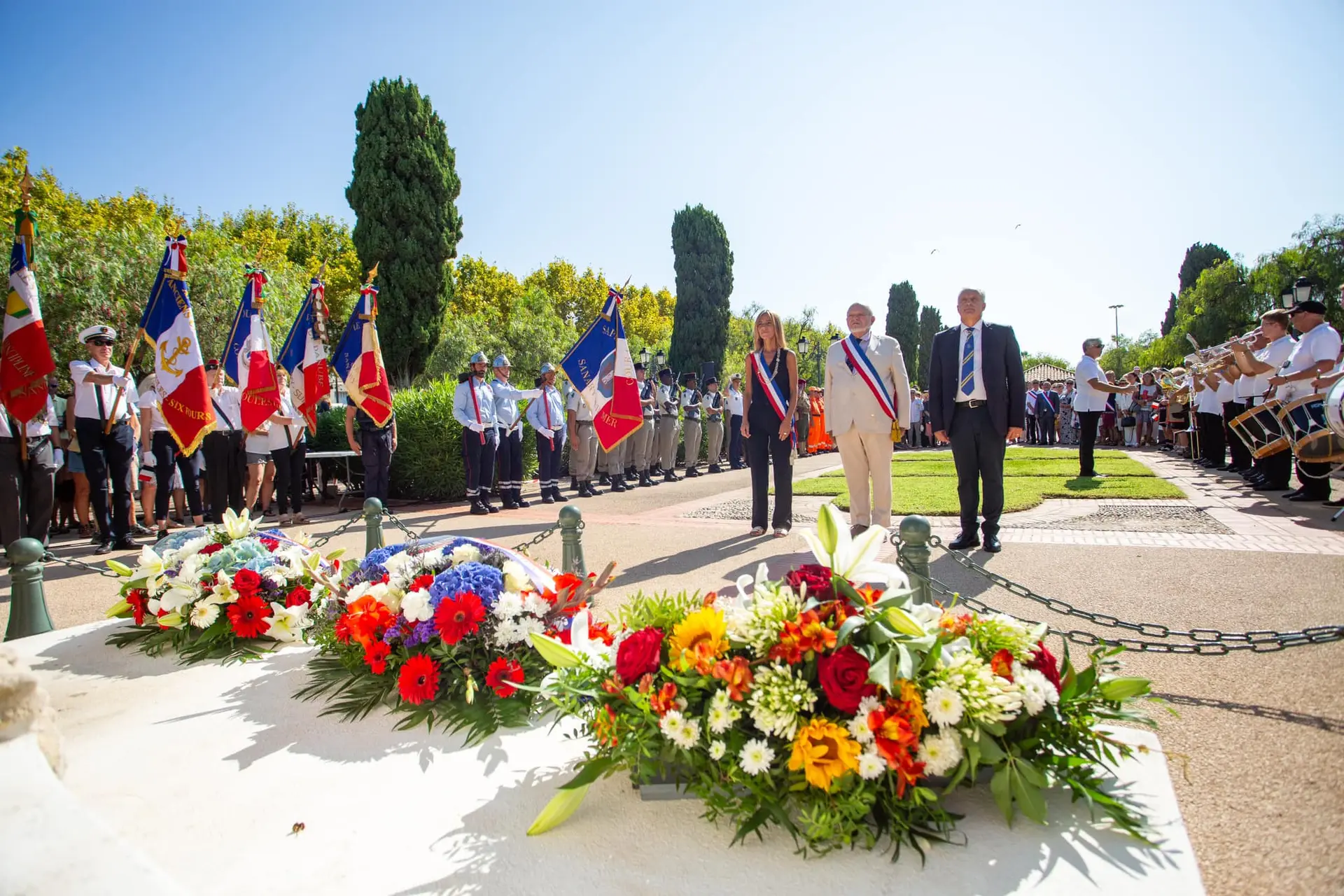 Fête de libération de Sanary : Cérémonie