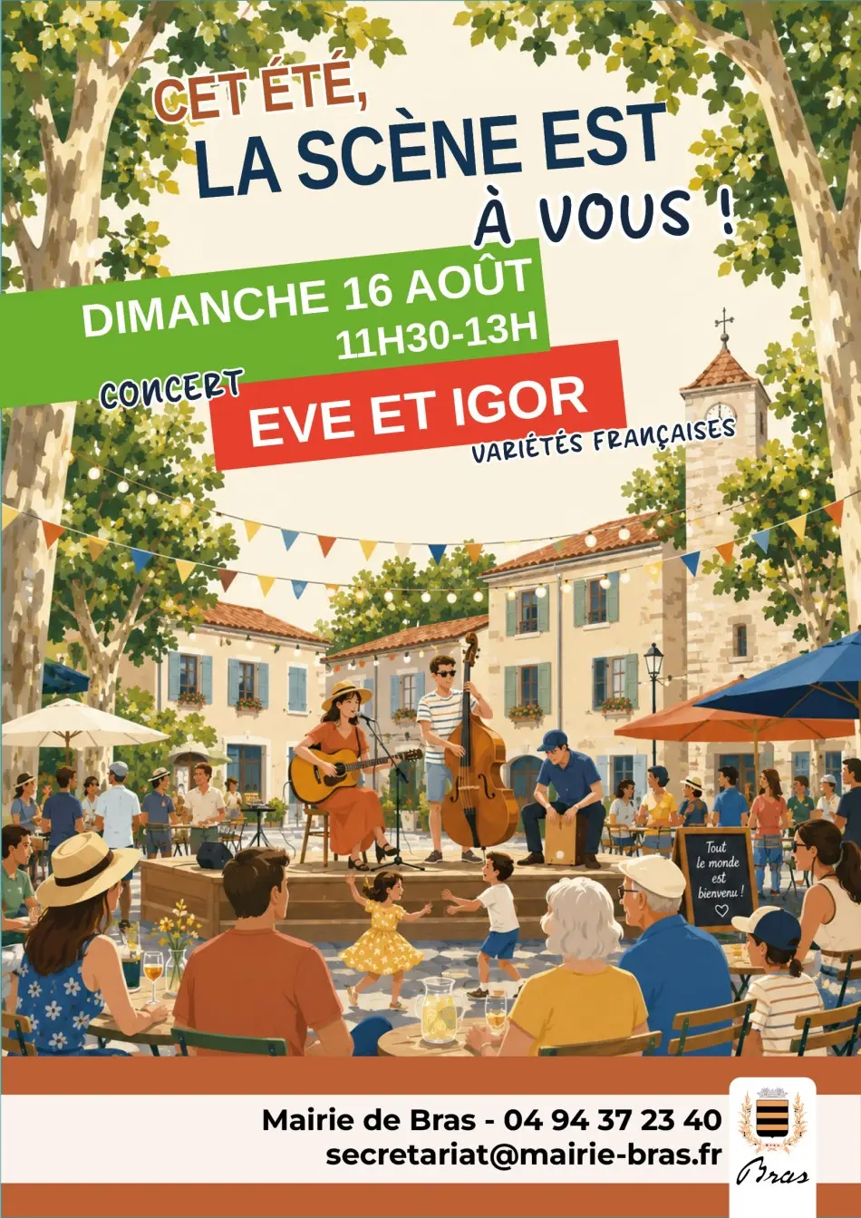 Concert : La scène est à vous - Eve et Igor - variétés Françaises