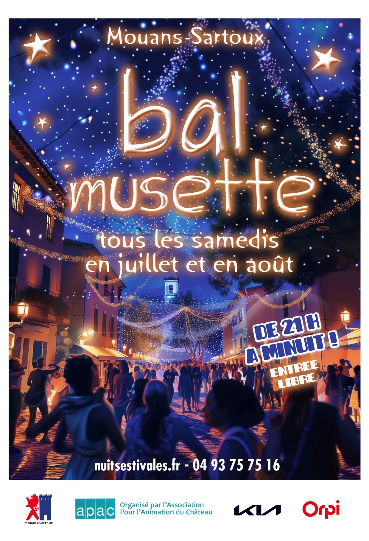 Bals musette de l'été à Mouans-Sartoux