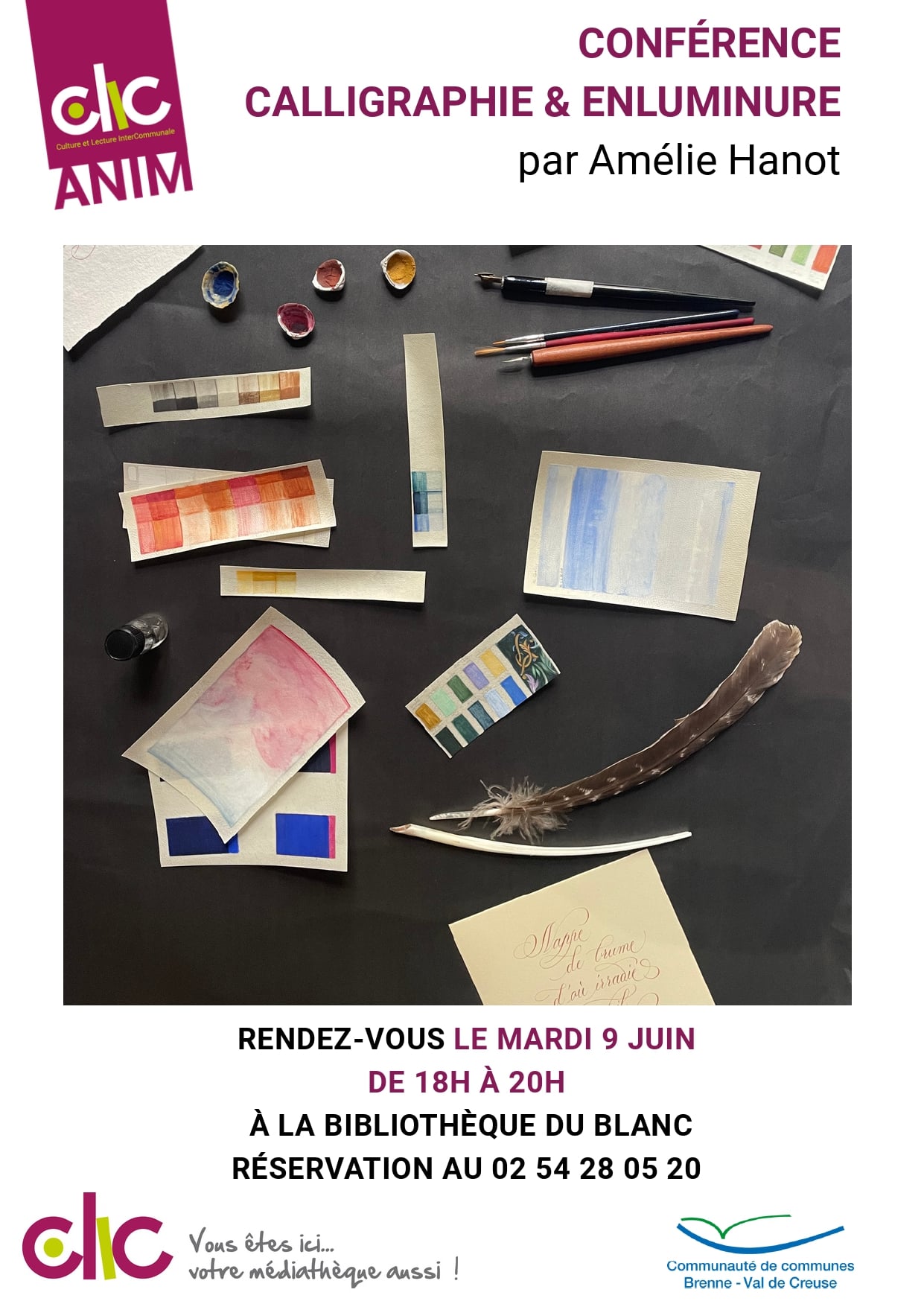 Conférence calligraphie et enluminure