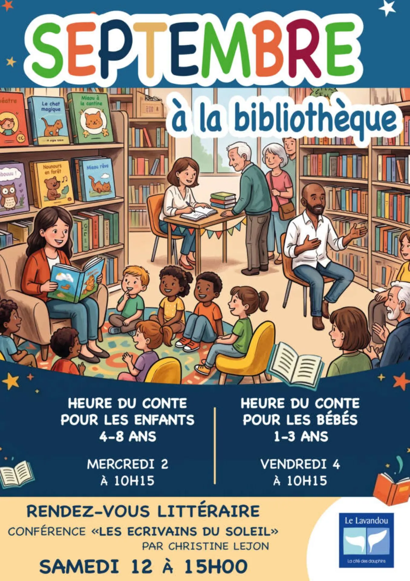 Septembre à la bibliothèque du Lavandou
