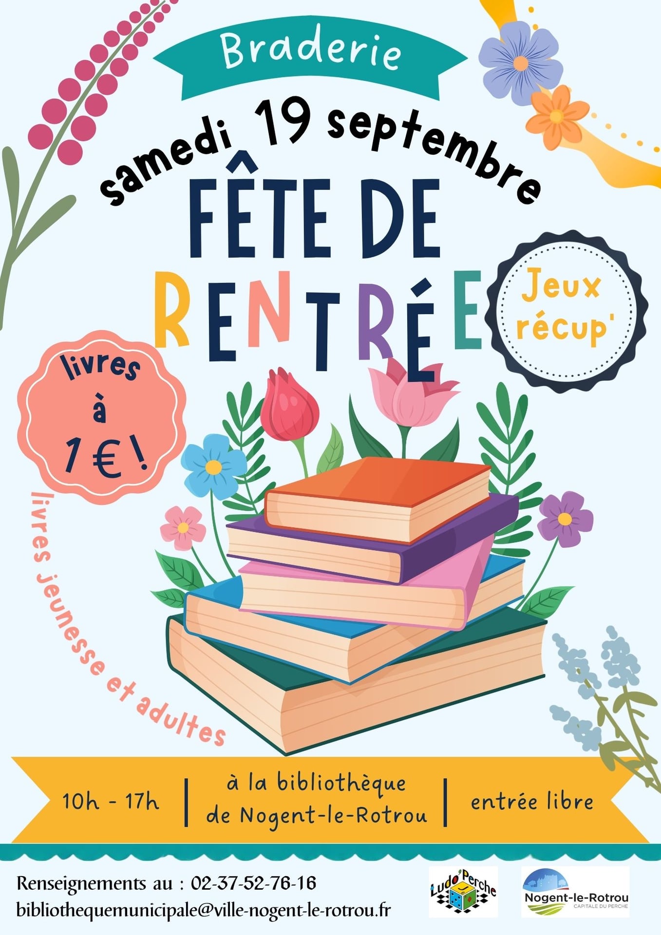 Fête de la rentrée 2026 - Braderie de livres