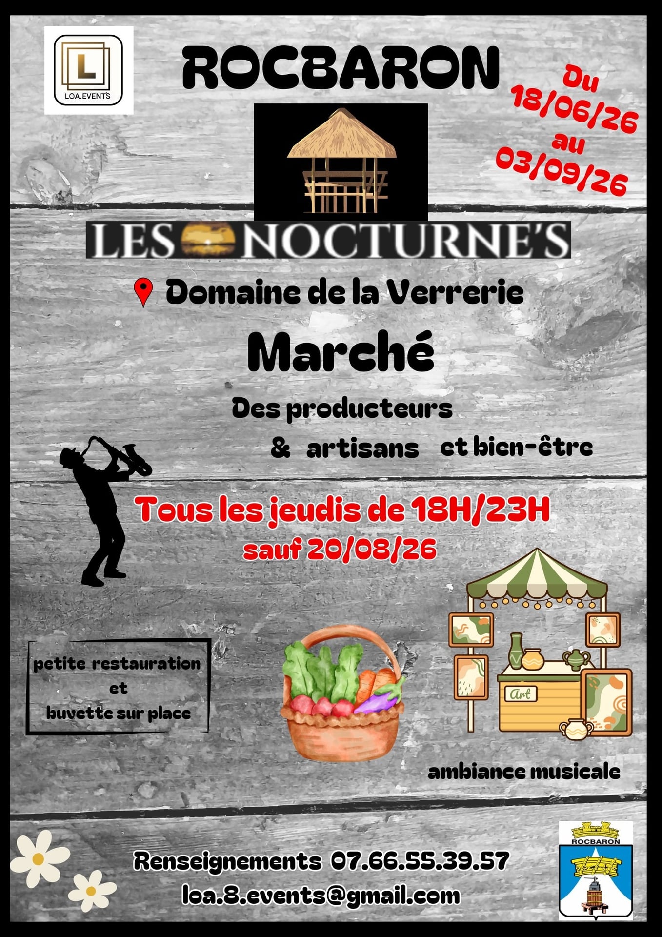 Les Nocturnes de Rocbaron - Marché des producteurs, artisans et bien-être