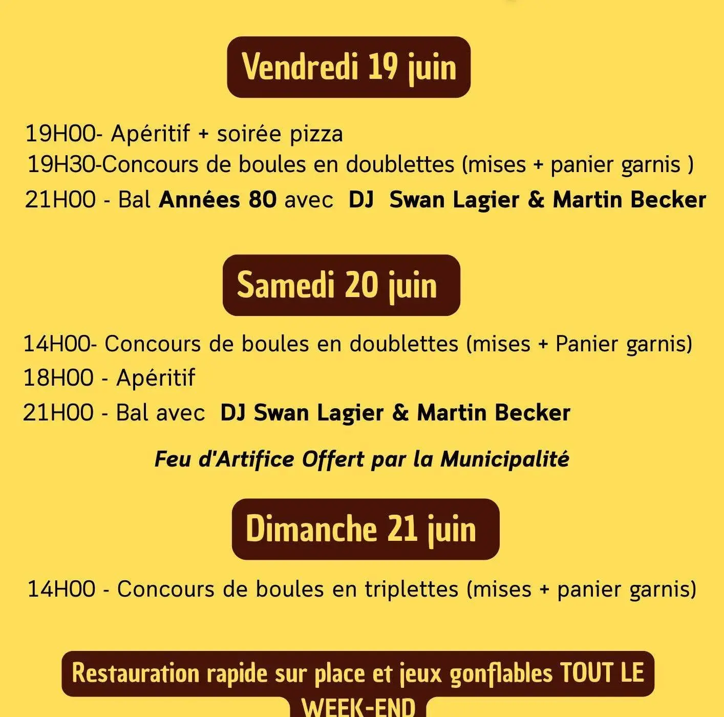 Fête votive Les Costes