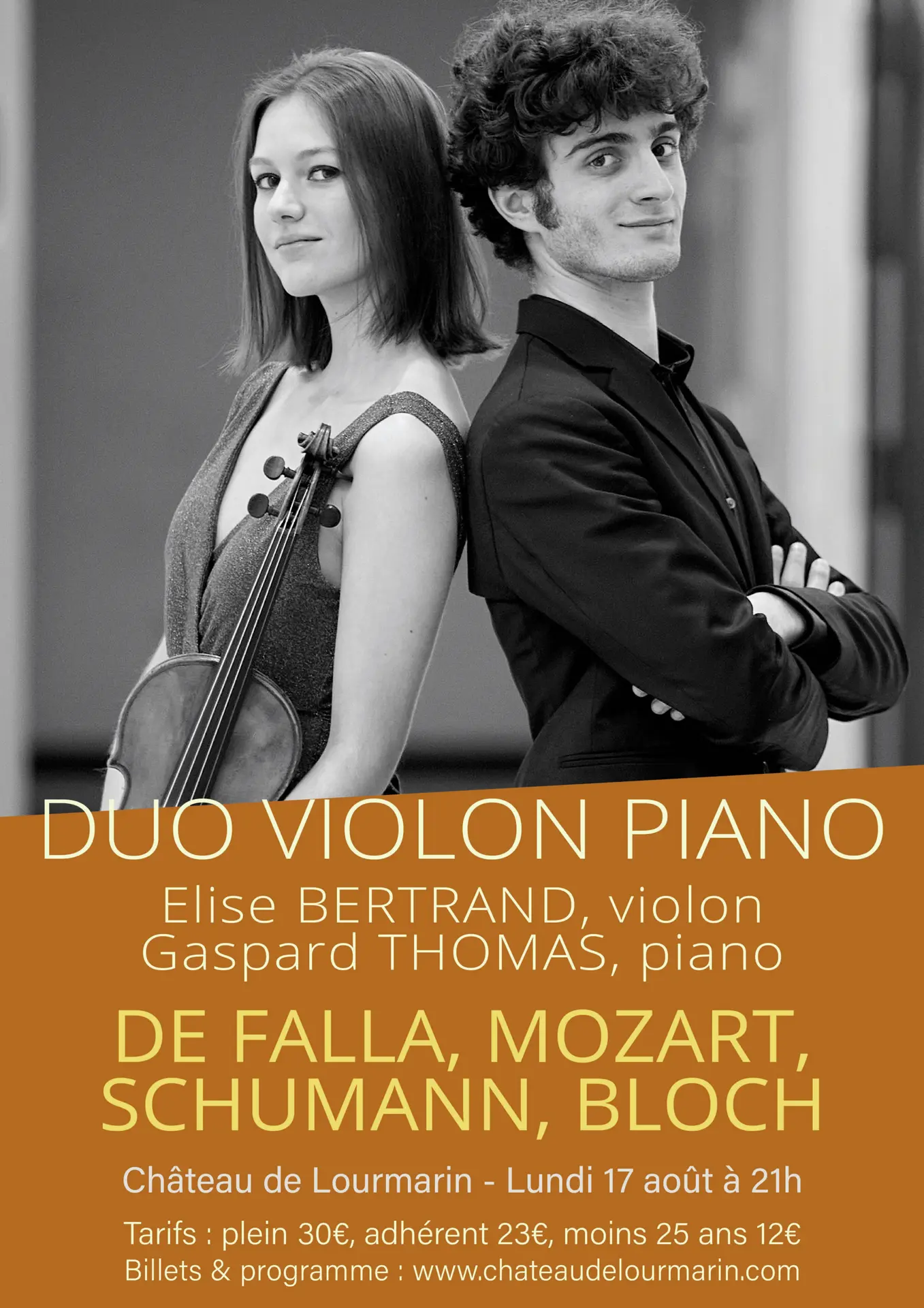 Duo violon piano - Elise Bertrand & Gaspard Thomas